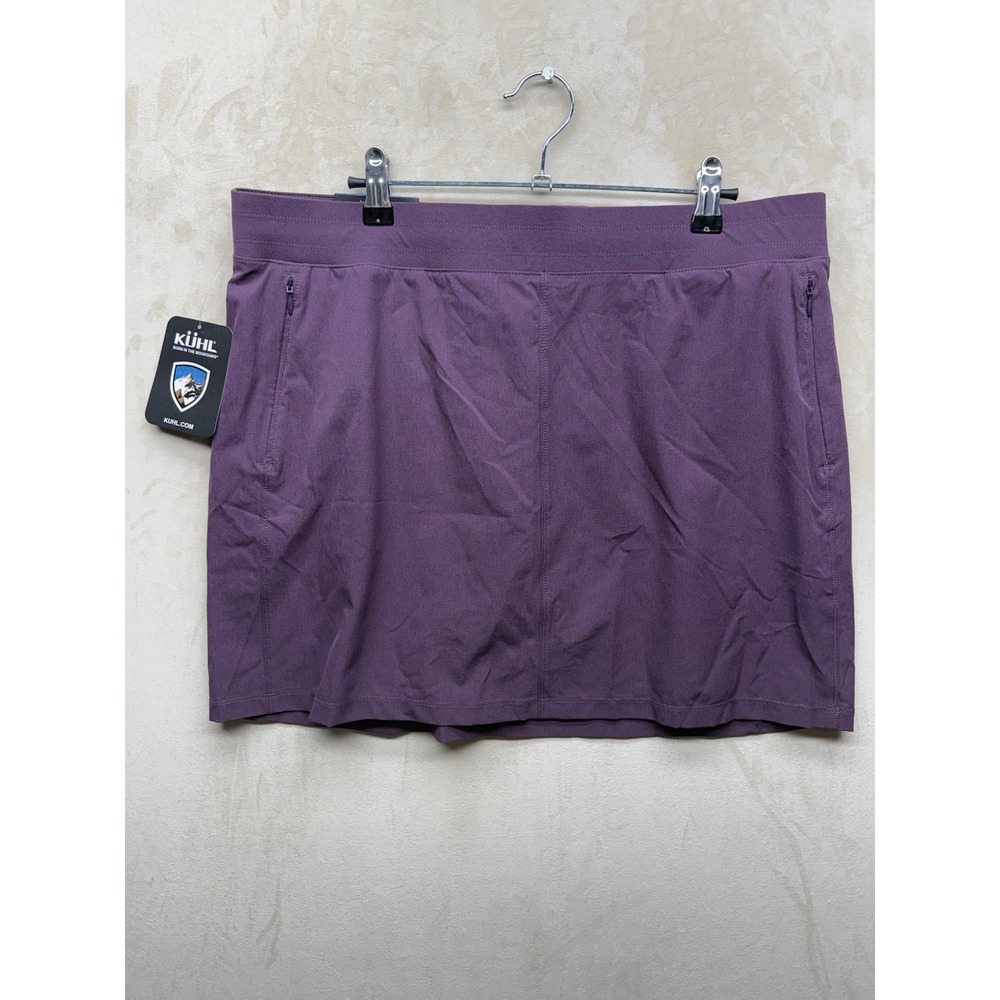 Kuhl Freeflex Skort Womens Large Hiking Skirt Purple Elderberry Athletic Pockets
